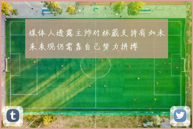 媒体人透露主帅对林葳支持有加未来表现仍需靠自己努力拼搏